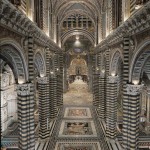 Siena, Duomo, veduta della navata centrale