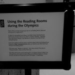 avviso di cambiamento di orario alla British Library (foto Martina Federico)