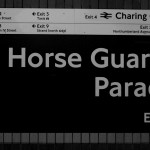 gigantesca affissione horse guards parade. stazione Charing Cross (foto Martina Federico)