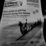 la guida del Transport for London sull' Evening Standard (foto Martina Federico)
