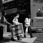 road closed in Cromwell Road1 (foto Martina Federico)