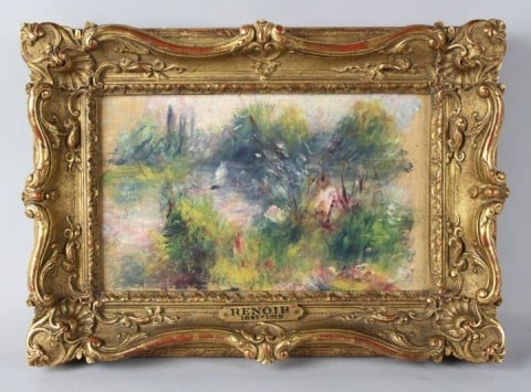 Il piccolo dipinto attribuito a Renoir foto Potomack Company Auctions and Appraisals “Mi piace la cornice, lo compro”. Ma poi si scopre che è quasi certamente un Renoir, il quadretto acquistato in un mercatino in Virginia per 7 dollari. E ne vale centomila