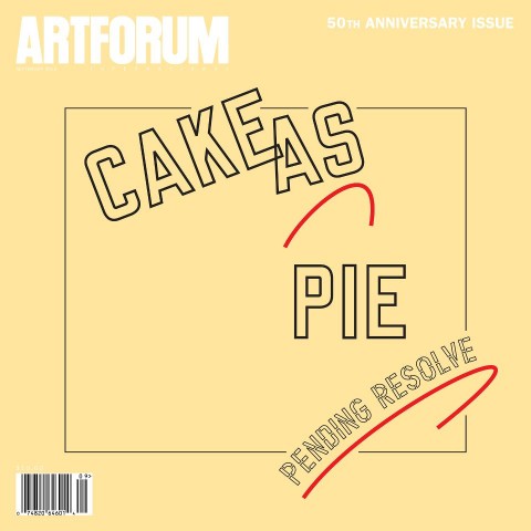 Lomaggio di Lawrence Weiner sulla cover di Artforum La “palestra” mondiale della teoria dell’arte contemporanea. La rivista americana Artforum compie cinquant’anni: e piazza un regalo d’autore in copertina