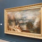 Turner Monet Twombly: Later Paintings - veduta della mostra presso la Tate Liverpool, Liverpool 2012 - in primo piano JMW Turner, The Parting of Hero and Leander (exhibited 1837)