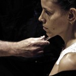 Silvia Giambrone, Teatro anatomico, 2012 - colletto ricamato sulla pell dal Dott. Franco Nucci - foto Emanuela Barilozzi