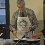 Fluxdinner - Simonetti mentre esegue Variation III - Fondazione Prada, Venezia 2012