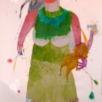 Silvia Mei - Autoritratto di me uomomadre con il mio primo bambino da accudire - 2012