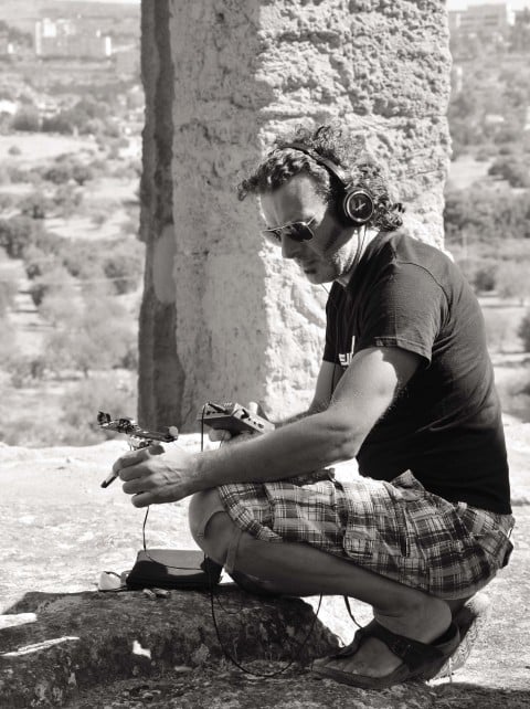 Domenico Sciajno field recording al tempio della concordia All’ombra delle colonne. Una residenza nella Valle dei Templi