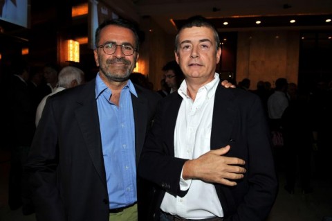 Firouz Galdo con il presidente di Artribune Paolo Cuccia In morte di un intellettuale raro. Scomparso nella notte a Roma Firouz Galdo. Non solo l'architetto degli spazi d'arte nella capitale