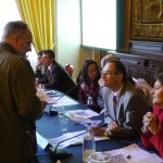 Un sindacalista con Filippo Ciantia, manager Expo 2015