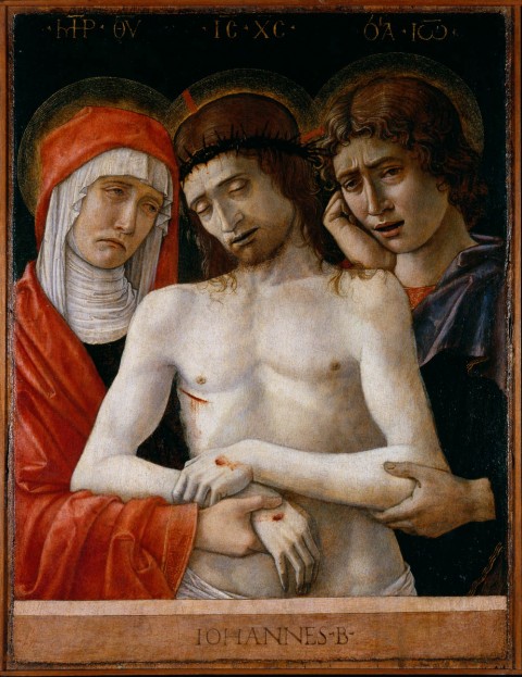 05.Bellini Cristo in pietÖ tra la Vergine e san Giovanni∏Bergamo Accademia Carrara Requiem di Natale