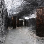 Chiharu Shiota - installazione site-specific per la mostra Francis Bacon e la condizione esistenziale nell’arte contemporanea, CCCS, Firenze 2012 - Photo: Martino Margheri - Courtesy l’artista / the artist