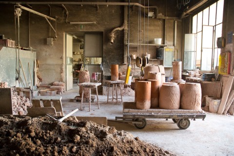 I laboratori della Fonderia Artistica Battaglia, a Milano