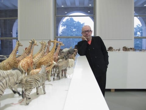 IMG 9157 Lo zoo di Italo Rota e Margherita Palli, al Triennale DesignCafè di Milano. L'arca di Noè in mostra: raffinate riproduzioni di animali, arrivate da una collezione del secolo scorso