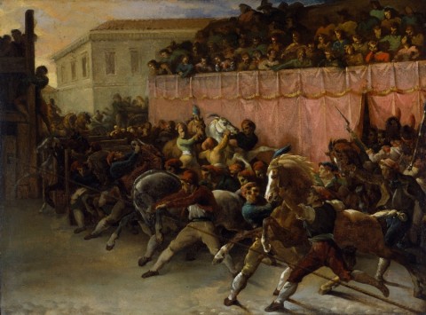 Gericault La corsa dei berberi a Roma Baltimora 1817 Il Carnevale Romano, fra Géricault e Kounellis