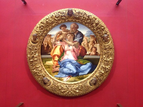 Tondo Doni - Firenze, Galleria degli Uffizi, Sala Michelangelo - nuovo allestimento (foto Valentina Grandini)