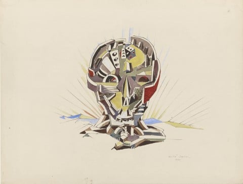 André Masson, Ville cranienne (Skull City), 1940