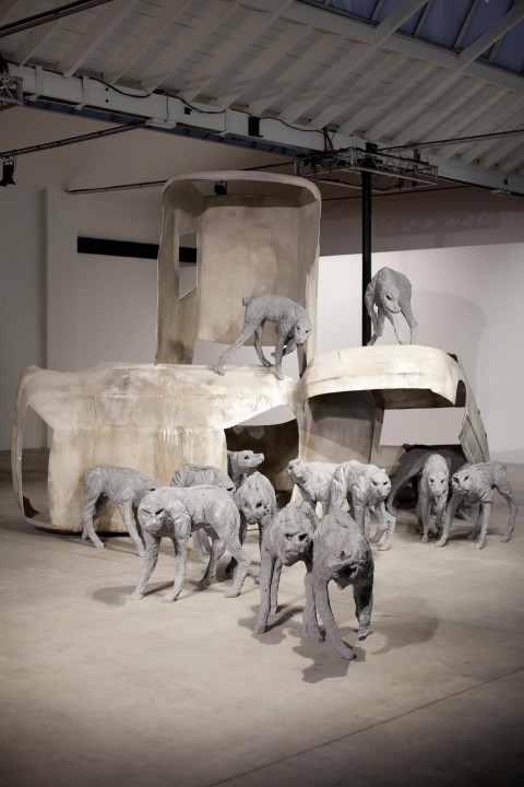 Paolo Grassino - Percorso in tre atti - veduta della mostra presso il Museo Pecci, Milano 2013 - photo Zepstudio