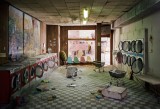 Lori Nix, Laundromat, 2008, from The City series