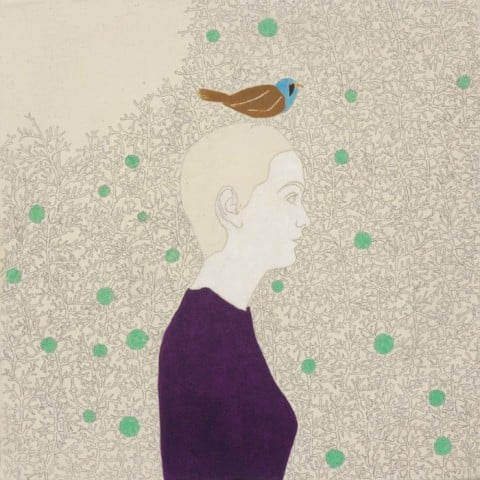 Irene Balia, Senza titolo, 2012, olio e grafite su tela