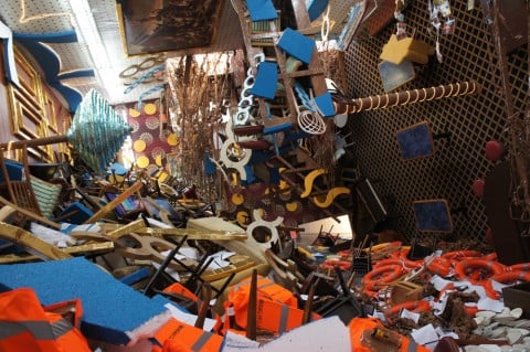 Thomas Hirschhorn - Concordia, Concordia - veduta della mostra presso la Gladstone Gallery, New York 2012 - photo Anna Kowalska - courtesy Gladstone Gallery, New York-Brussels