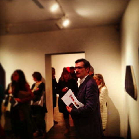 Postwar. Artisti italiani, Peggy Guggenheim Collection, Venezia – Il curatore Luca Massimo Barbero durante l'opening