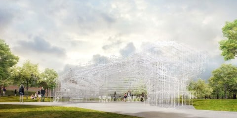 Serpentine Gallery Pavilion 2013, by Sou Fujimoto - Exterior Indicative CGI © Sou Fujimoto Architects