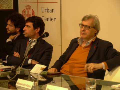 Vittorio Sgarbi presenta Leonardo a Milano