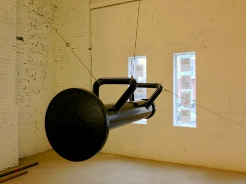 When Attitudes Became Form Become Attitudes - Claire Fontaine, Untitled (Suspended Battering Ram), 2011