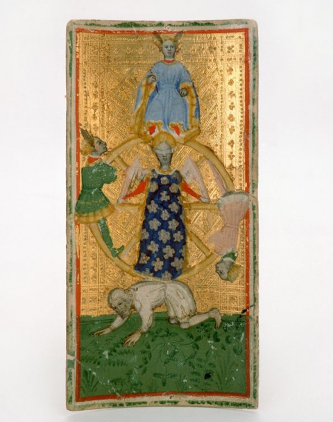 Bonifacio Bembo, Tarocchi Brambilla, Ruota della Fortuna, 1442-1444 circa, Milano, Pinacoteca di Brera