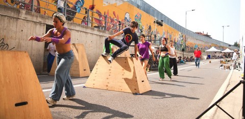 Parkour al festival Under the Bridge di Pioltello