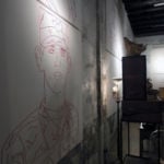 Franko B - Fil Rouge - veduta della mostra presso Nonostante Marras, Milano 2013
