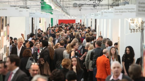 Folla all'Armory Show