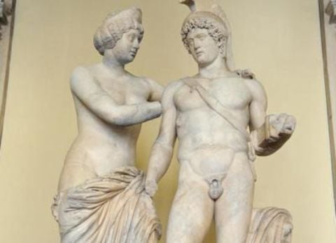 Il gruppo marmoreo del Museo nazionale romano, senza più le protesi