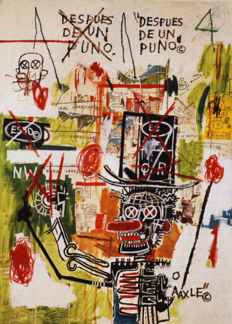 Jean-Michel Basquiat, Despues de un puno, 1987