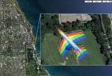 Un’immagine di Google Maps presa vicino al Chicago’s Hyde Park