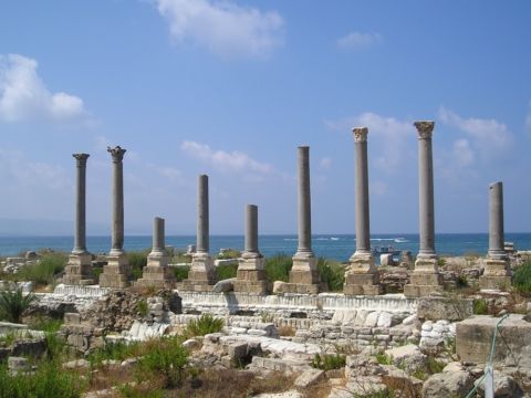 Il sito archeologico di Tiro, in Libano