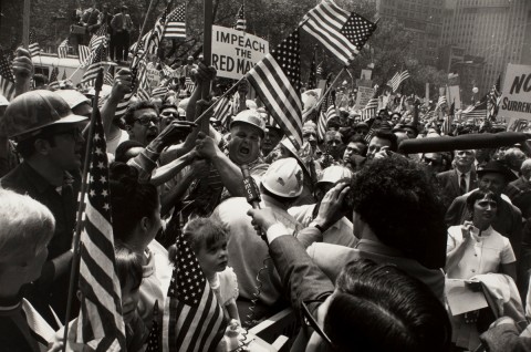 Garry Winogrand, Hardhat Rally (protest), 1969  