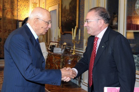 Giorgio Squinzi con Giorgio Napolitano