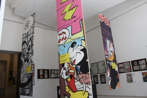 Magica Disney. 3000 volte Topolino - veduta della mostra presso il PAN, Napoli 2013
