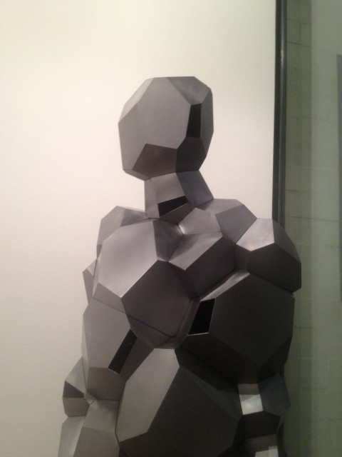 Antony Gormley - According to a given mean - veduta della mostra presso la Xavier Hufkens Gallery, Bruxelles 2013