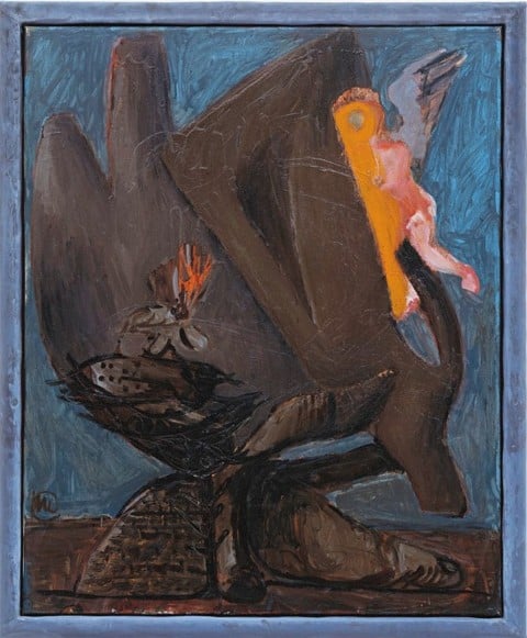 Markus Lüpertz, Poussin. Die Integration des Amors, 1989, Coll. Würth