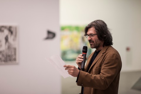 Marcello Jori, La Gara della Bellezza, veduta dell'inaugurazione presso Museion, Bolzano 2013 - Marcello Jori - photo Luca Meneghel