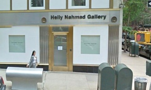 L'ingresso della Helly Nahmad Gallery
