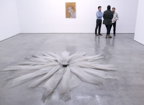 Marisa Merz - veduta della mostra presso la Gladstone Gallery, New York 2013 - photo Luca Labanca