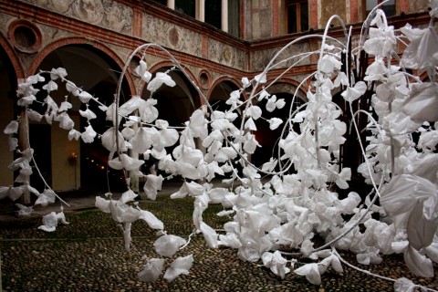 Pavia, l'installazione di Claudia Borgna - foto Michela Deponti