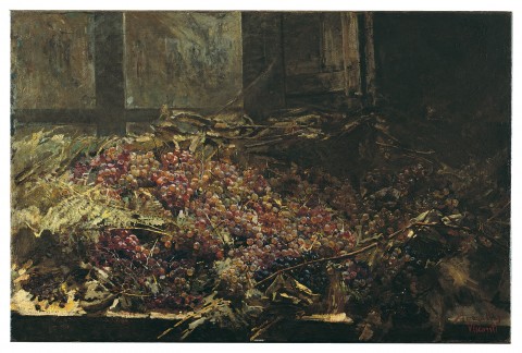 Adolfo Feragutti Visconti, Uva per il vino santo, 1887