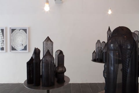 Elena El Asmar – L'esercizio del lontano - veduta della mostra presso la Srisa, Firenze 2013 - photo Pierpaolo Pagano