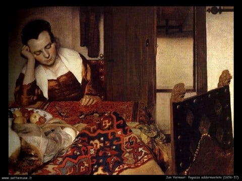Jan Vermeer, Ragazza addormentata, 1656