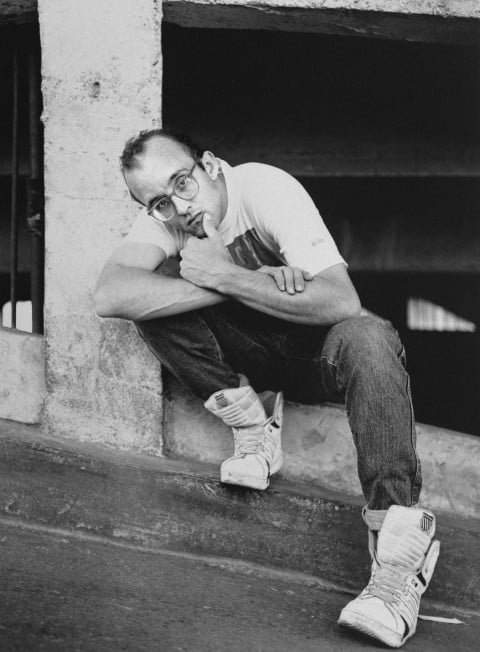 Ritratto di Keith Haring - photo Philippe Bonan - giugno 1989 - © Philippe Bonan